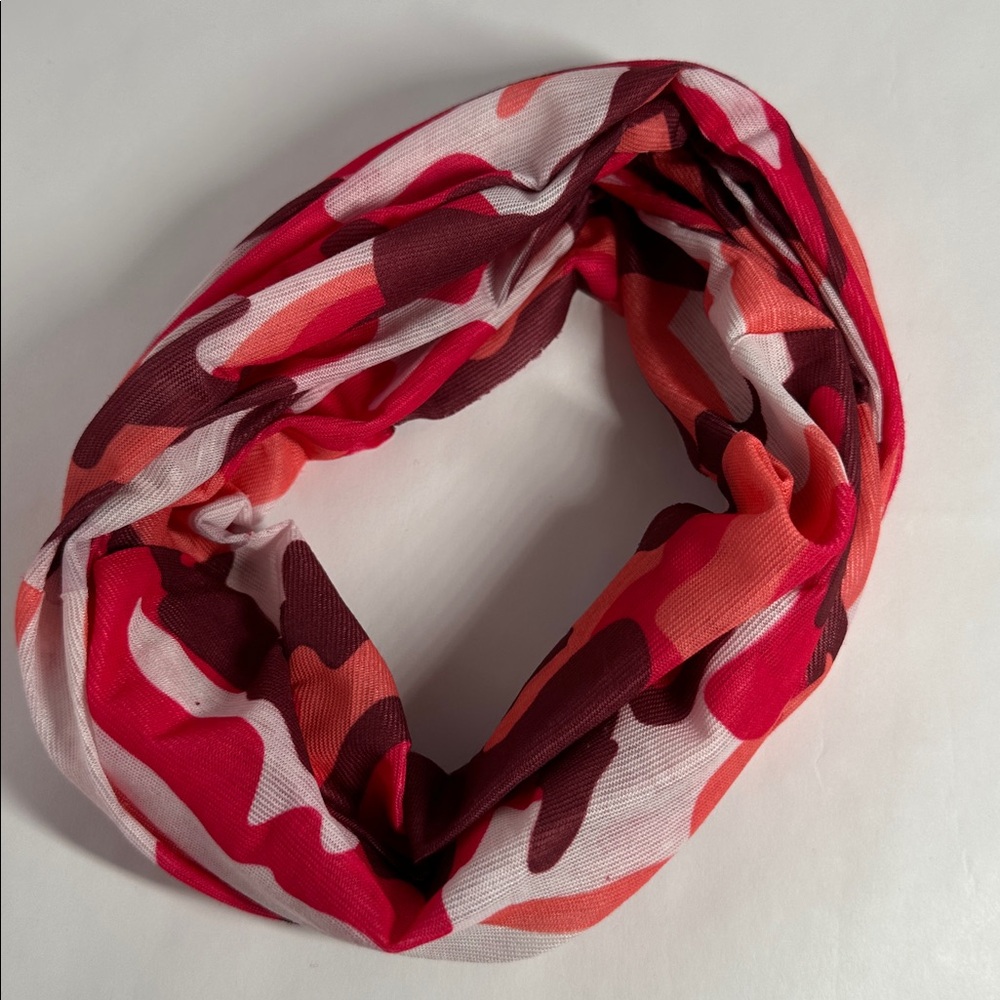 Wide Pink Camo Headband - #2061